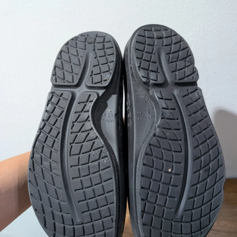 OFFOS Ooahh Sport Slide Sandal Shoes‎ Black Matte Size 7M/9W